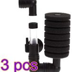 filtro de esponja para gambario 3 pcs