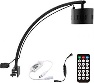 lámpara con control remoto para gambario